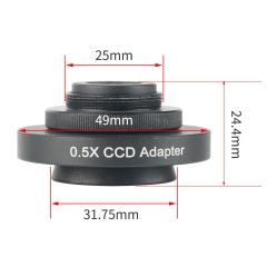 KOPPACE 0.5X Triocular Microscope Mounting Interface 31.75mm Camera Interface 25mm