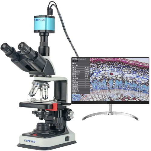 KOPPACE 338X-8450X Electron Compound Lab Microscope 2 Million Pixels HDMI/USB Camera