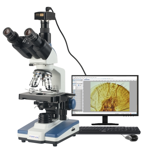 KOPPACE 307X-7690X Electron Compound Lab Microscope 5 Million Pixels USB2.0 Camera