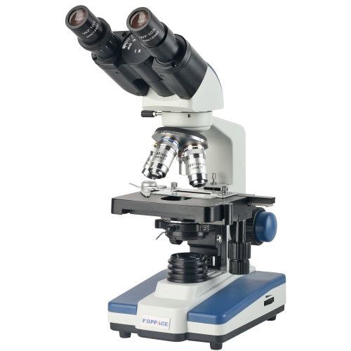 KOPPACE 40X-2500X Binocular Compound Lab Microscope Flat Field Achromatic Objective