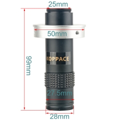 KOPPACE 130 Times Magnification Microscope Lens High-Definition Imaging Standard C Interface