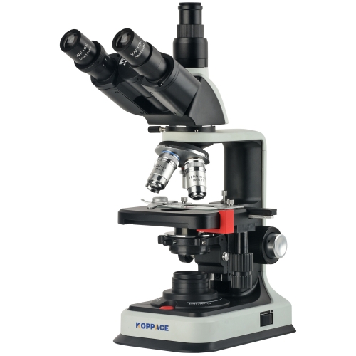 KOPPACE 40X-2500X Trinocular Compound Lab Biological Microscope Flat Field Achromatic Objective