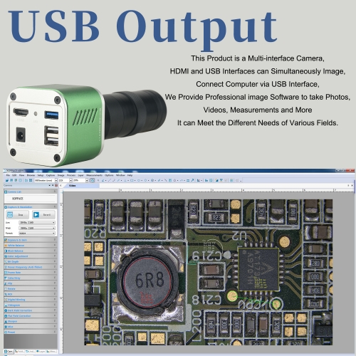 KOPPACE 4k HD Industrial Camera HDMI/USB Synchronous Output of 8.3