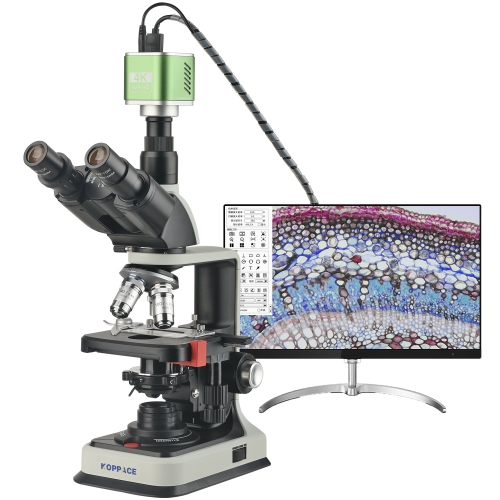 KOPPACE 40X-2500X Trinocular Compound Lab Microscope 8.3 Million Pixels 4K Camera