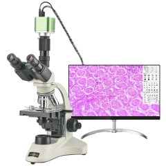 KOPPACE 308X-7705X Trinocular Compound Lab Microscope 8.3 Million Pixels 4K Camera Flat Field Achromatic Objective