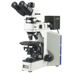 KOPPACE 50X-500X Three Eyes HD Metallographic Polarizing Microscope observation of Mineral Rock Crystal Detection