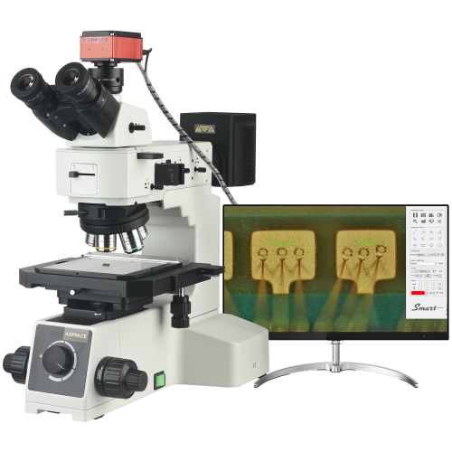 KOPPACE 50X-500X Light and Dark Field Electron Metallographic Microscope Polarized DIC Observation 4K HD Measurement Camera