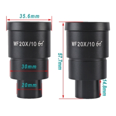 KOPPACE WF20X/10 High Eyespots Wide-Field Microscope Eyepiece Mount Interface 30mm