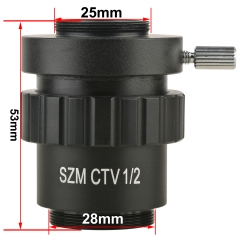 KOPPACE 1/2 CTV Microscope Interface Adjustable Focal Length 28mm Microscope Mounting Interface