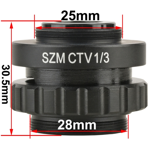 KOPPACE 1/3 CTV Microscope Interface Adjustable Focal Length 28mm Microscope Mounting Interface