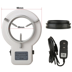 KOPPACE 59mm Installation Interface Microscope Adjustable Ring Light LED Light Source 56 Lamp Beads 360 Degree Rotation
