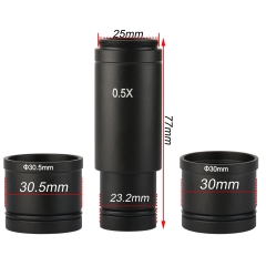 KOPPCE 0.5X Microscope Electronic Eyepiece Includes 23.2mm to 30mm and 30.5mm adapter