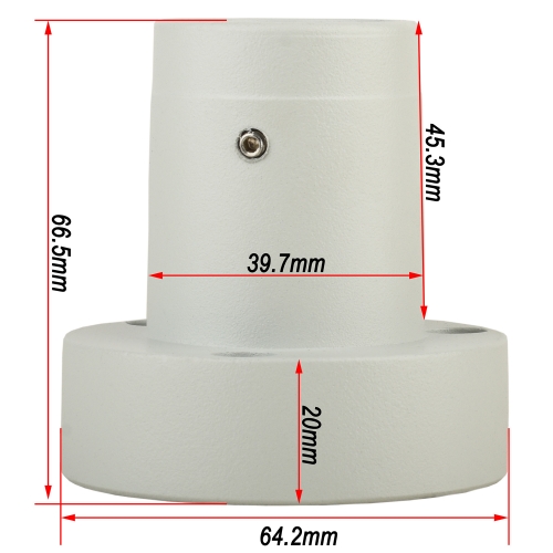 KOPPACE Microscope Fixed Seat 27.9mm Column Connecting Port M5 Screw Mounting Interface