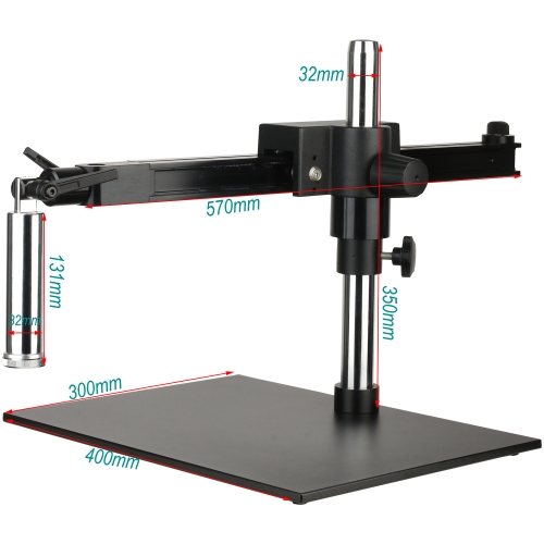 KOPPACE Microscope Cross Arm Bracket 360 degree Adjustable Angle 32mm Diameter Microscope Boom