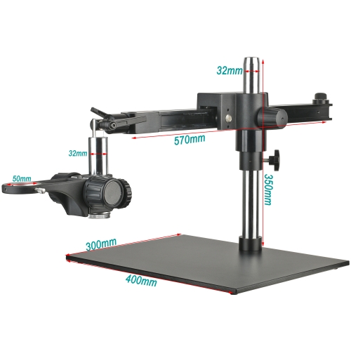 KOPPACE Microscope Cross Arm Bracket 50mm lens Focus Frame 330mm Cross arm Movement Range