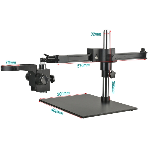 KOPPACE Microscope Cross Arm Bracket 76mm lens Focus Frame 330mm Cross arm Movement Range