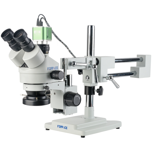 KOPPACE 4K HD Electron Measuring Microscope 3.5X-180X Trinocular Stereo Microscope