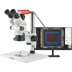 KOPPACE 24X-153X Stereoscopic Electron Measurement Microscope The 2K HD HDMI camera takes pictures and videos