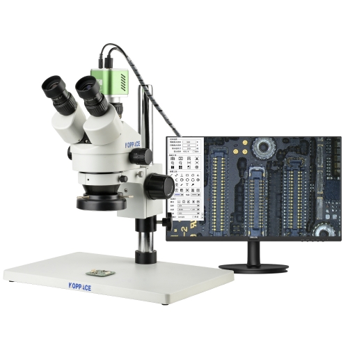 KOPPACE 3.5X-180X三目立体电子显微镜 4K高清相机 连续变倍镜头