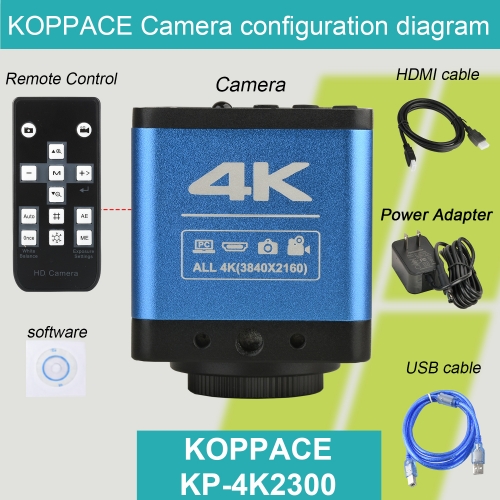 KOPPACE 4K HD Microscope Industrial Camera 8 Million Pixels HDMI