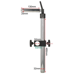 KOPPACE Microscope Universal Adjustment Bracket Column Length 480mm Vertical rod Diameter 25mm Angle adjustable