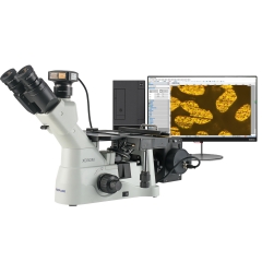 KOPPACE 174X-1740X Trinocular Inverted Metallurgical Microscope 25 Million Pixel USB3.0 Camera