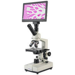 KOPPACE 140X-1400X Electronic Biology Laboratory Microscope 2 Million Pixels 9-inch HD Display