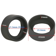KOPPACE 1对显微镜平角眼罩，适用于37.5-39mm立体显微镜目镜眼罩