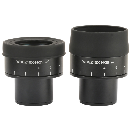 KOPPACE 2pcs WHSZ10X-H25 High Eyespot Large Field of View Stereo Microscope Eyepiece Diopter Adjustable Mount Interface 30mm