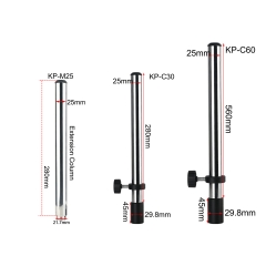 KOPPACE Microscope Column,with a length of 280mm-560mm,a diameter of 25mm,and screw hole M8