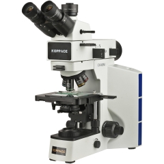 KOPPACE 50X-500X Trinocular Metallurgical Microscope Upper and Lower Lighting System Can Be Observed by Polarized Light