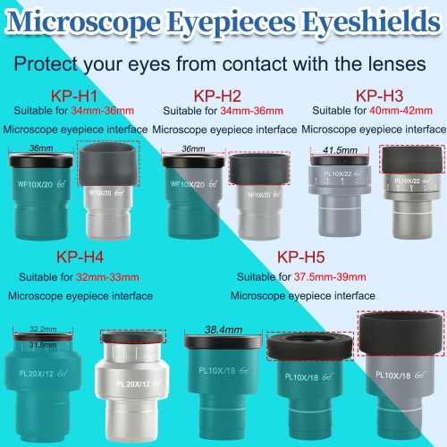 KOPPACE 2 pcs Stereo Microscope Eyepiece eye mask,suitable for 32mm-42mm stereo microscope eyepiece interface