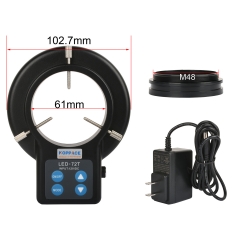 KOPPACE 61mm Installation Interface Microscope Adjustable Ring Light LED Light Source 72 Lamp Beads