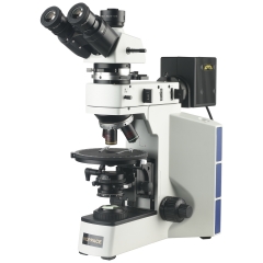 KOPPACE 50X-500X Trinocular Polarizing Metallurgical Microscope for observing and analyzing mineral and rock crystals.