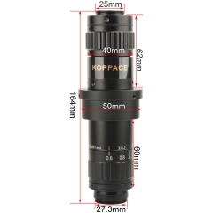 KOPPACE 21X-175X Industrial Microscope Lens 0.6X-5X Continuous Zoom Lens