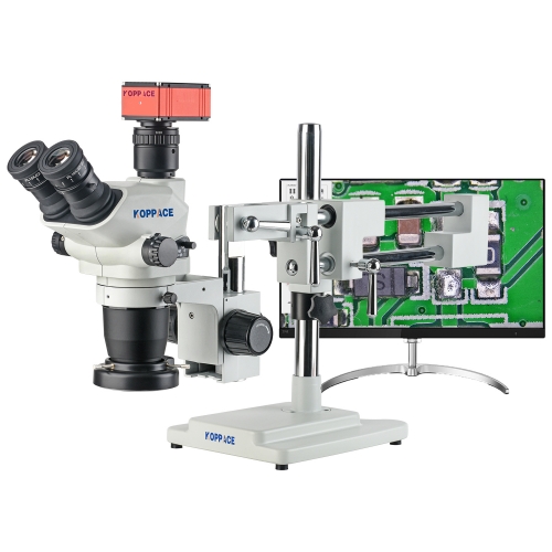 KOPPACE 26X-174X 高清三目立体测量电子显微镜 4K相机可与电脑连接