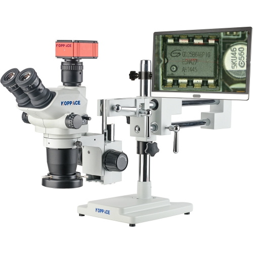 KOPPACE 15X-100X 三目立体测量电子显微镜 4K高清相机 15.6寸显示器
