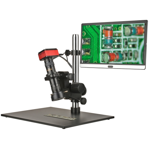 KOPPACE 13X-111X HD 4K Measurement Industrial Electron Microscope 360 ° Rotating Bracket 15.6-inch Monitor