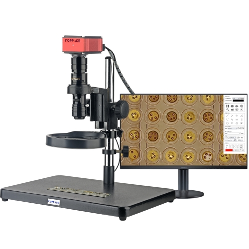 KOPPACE 8X-55X Electronic Microscope 4K HD Camera,Large Field of View,220mm Working Distance Lens