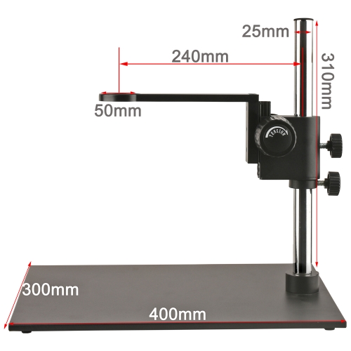 KOPPACE 大平台显微镜支架 底座400X300mm 调焦架中心距 240mm