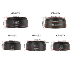 KOPPACE 0.3X/0.5X/0.7X/1.5X/2X Microscope Auxiliary Objective 30-287mm Working Distance Interface Size 42mm