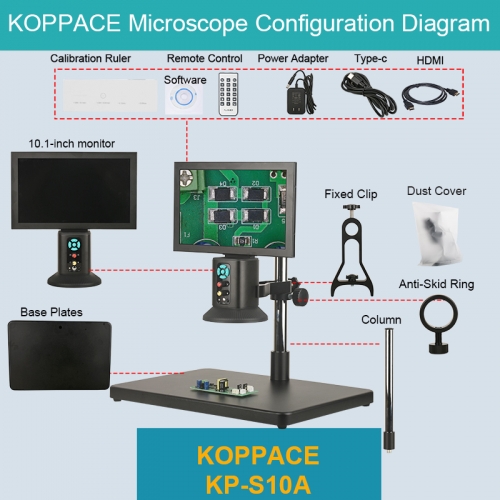 KOPPACE 50X-500X Trinocular Inverted Metallurgical Microscope The Observation of Bright Field Dark Field Polarized Light and DIC