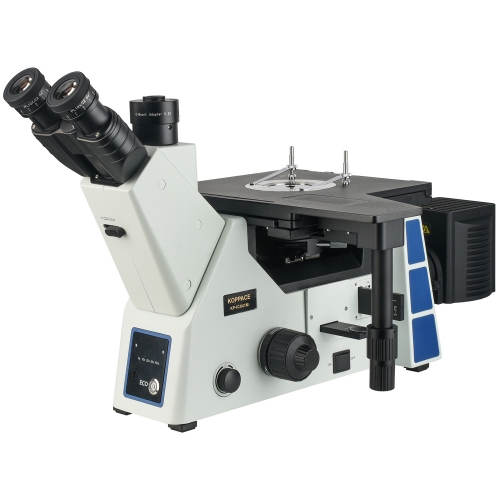 KOPPACE 50X-500X Inverted Trinocular Metallurgical Microscope Light and Dark Field,Polarized Observation