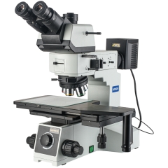 KOPPACE 50X-500X Trinocular Metallurgical Microscope Bright and Dark Field,Polarized Observation 6-inch large platform