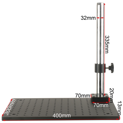KOPPACE Microscope optical platform bracket Column height 335mm Base Size 300X400X13mm