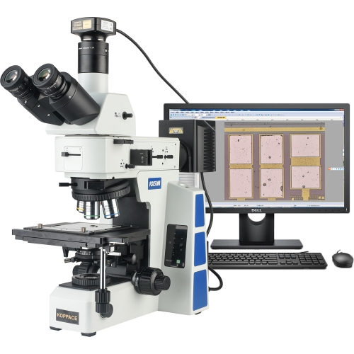 KOPPACE 177X-1772X Bright and Dark Field Electron Metallographic Microscope 25MP USB 3.0 Measurement Camera