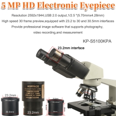 KOPPCE 5 Million Pixel USB 2.0 Microscope Camera 23.2mm to 30mm/30.5mm Microscope Electronic Eyepiece