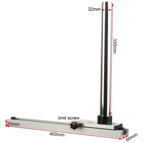KOPPACE Microscope optical platform bracket,Slider travel:230mm, Column height 335mm