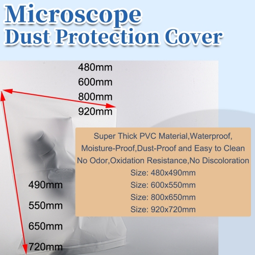 KOPPACE 480-920mm Microscope Dust Protection Cover Suitable for Stereo Video Microscope to Prevent oily Dust