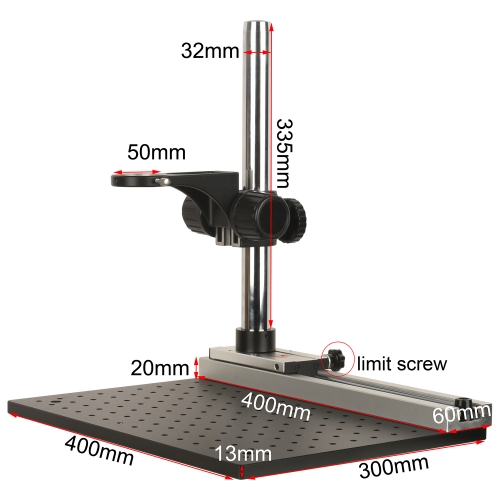 KOPPACE Microscope optical platform bracket,Lens Frame 50mm,Slider travel:230mm